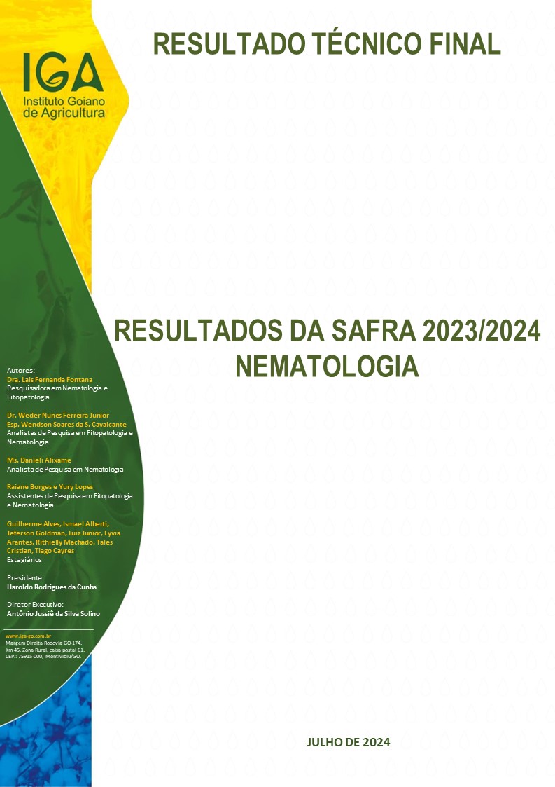 IGA CAPA STORY Resultados Finais Nematologia safra 2023.2024
