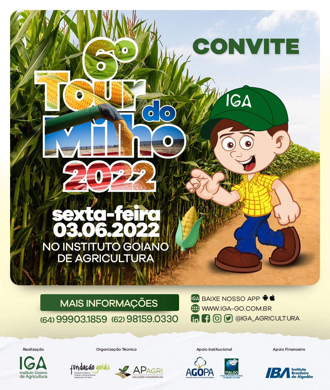 Convite tour do milho 2022